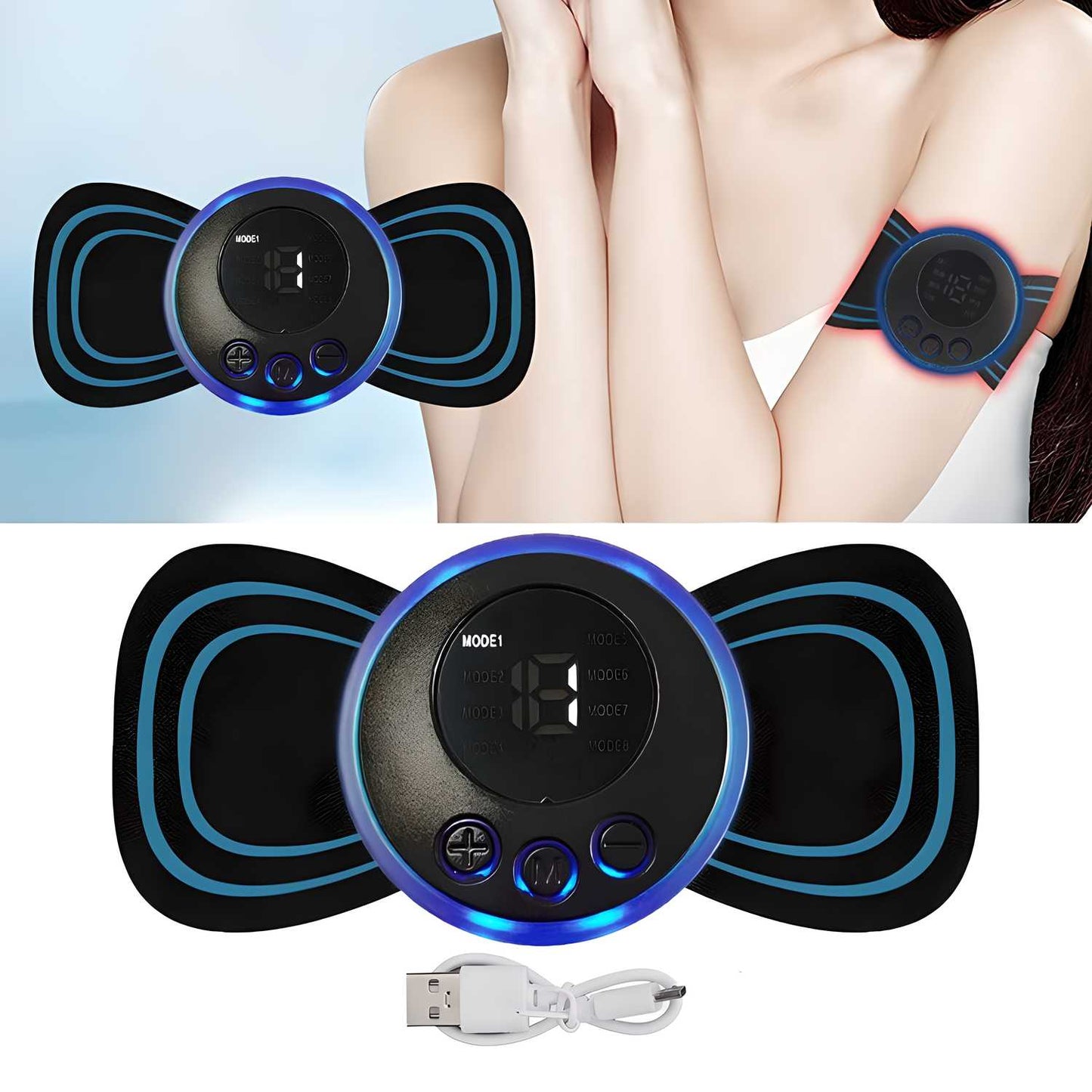 Mini Massager with 8 Modes and 19 Strength Levels